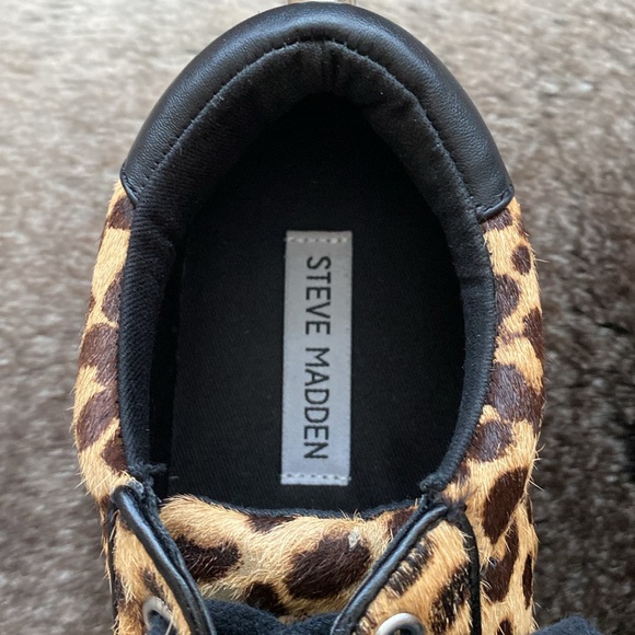 Steve Madden Bertie Platform Sneaker in Leopard Print Cowhide. Size 7M. EUC. - Picture 5 of 14